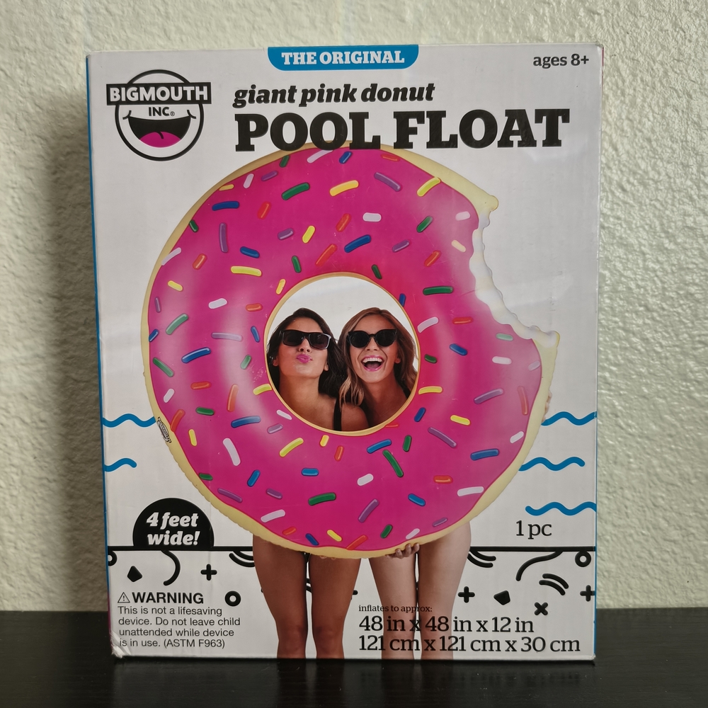 BigMouth Giant Pink Donut Pool Float - Pink